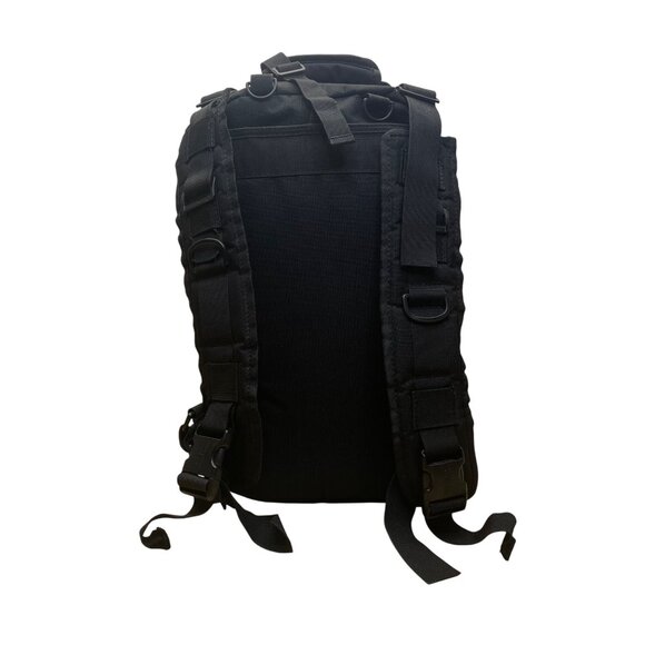 Explorer Unisex Black Nylon Multiple Compartments & Straps Tactical Backpack - Picture 3 of 13
